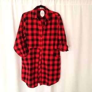 Large flannel red